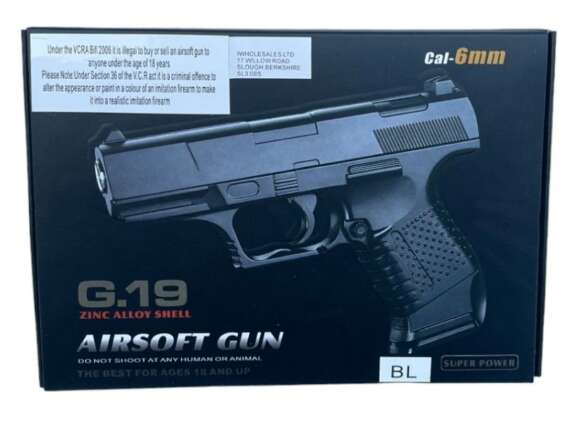 Galaxy G19 Full Metal Spring Pistol (G19 - Blue) - Image 5