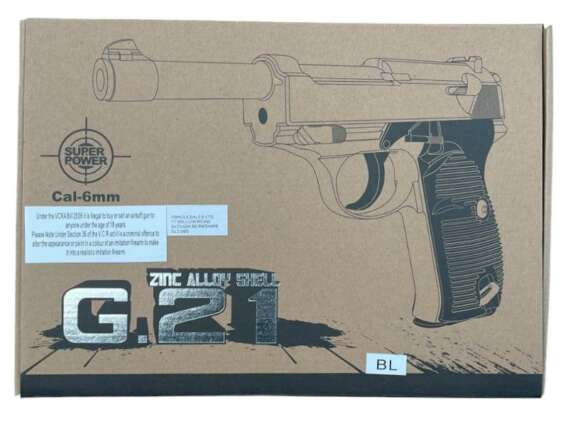 Galaxy G21 Spring Metal Pistol (G21 - Blue) - Image 5