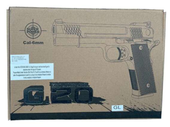 Galaxy G20 Spring Metal Pistol (G20 - Gold) - Image 5