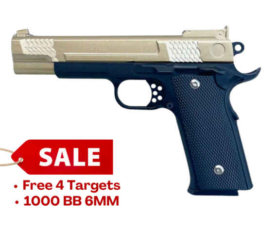 Galaxy G20 Spring Metal Pistol (G20 - Gold)