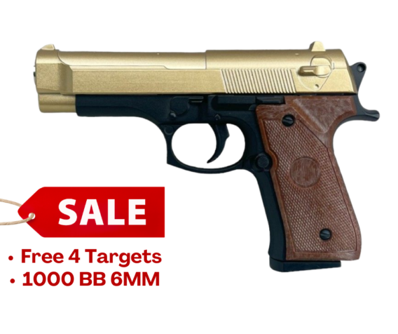 Galaxy G22 Full Metal Spring Pistol (Gold - G22)