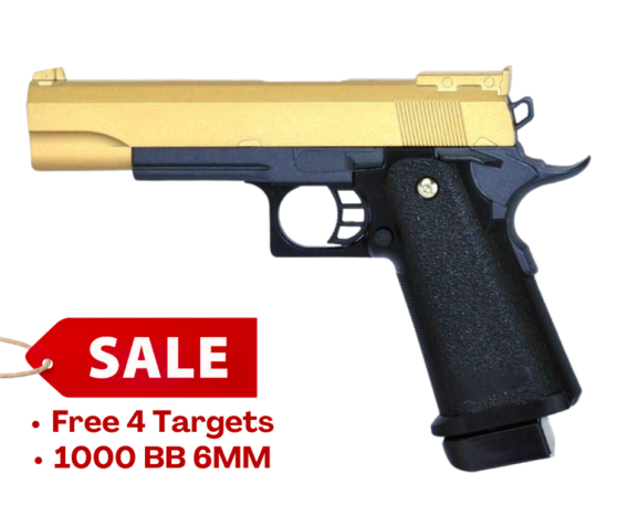 Galaxy G6 5.1 Full Metal Spring Pistol (G6-GOLD)