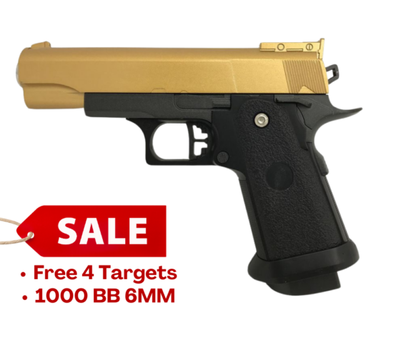 Galaxy G10 Spring Metal Pistol (G10 - Gold)