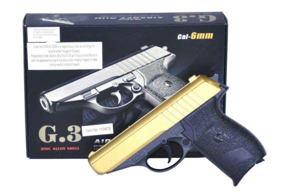 Galaxy G3 Full Metal Spring Pistol (G3-GOLD) - Image 3